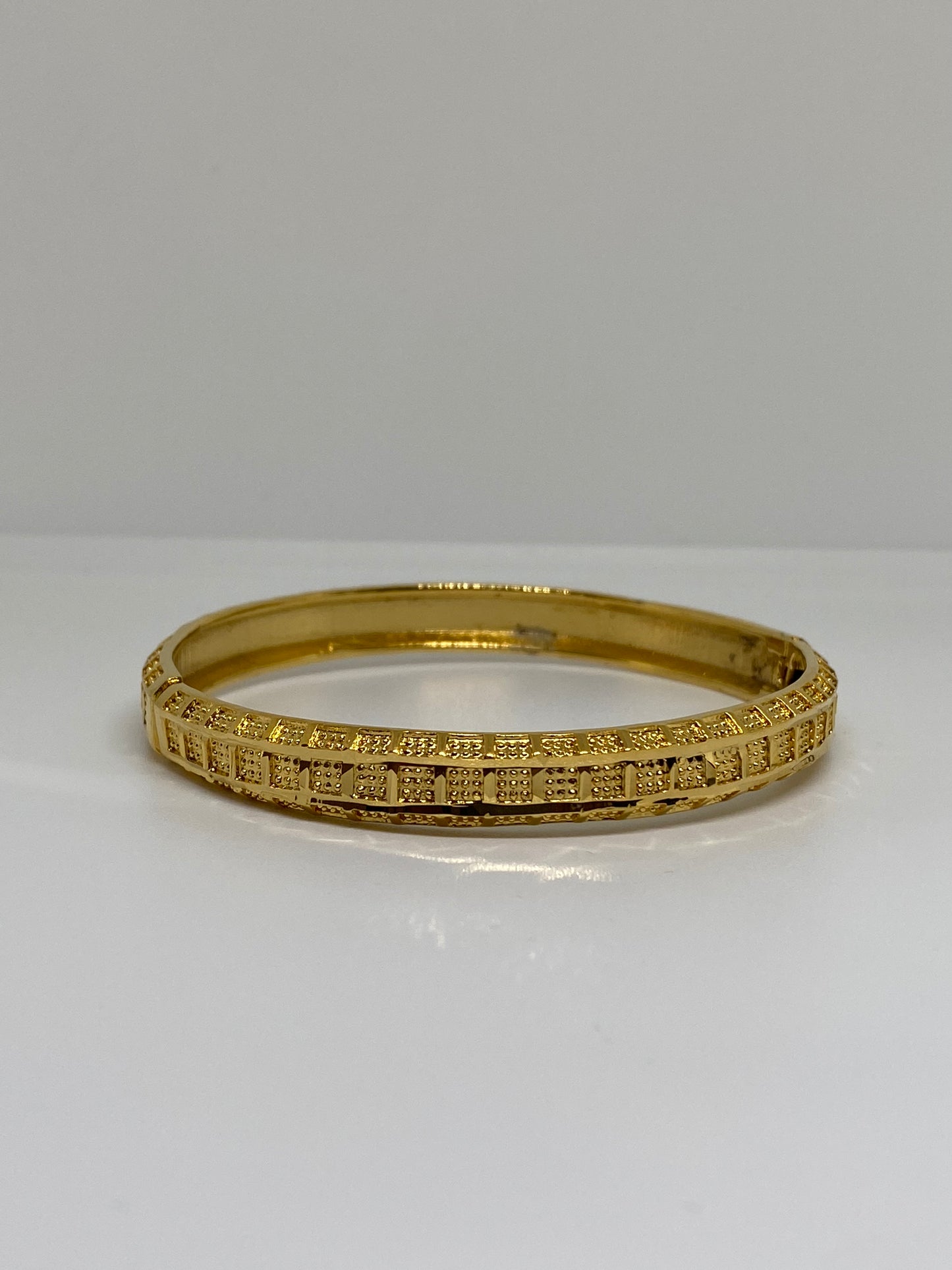 Gold Plated Bangle Bracelet | Classic Everyday Jewelry