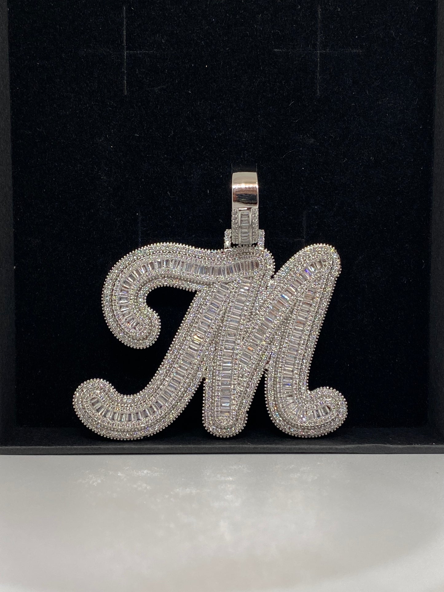 Gold Plated Letter M Pendant