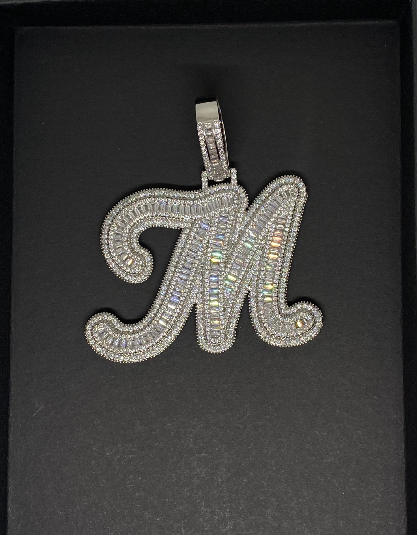 Gold Plated Letter M Pendant