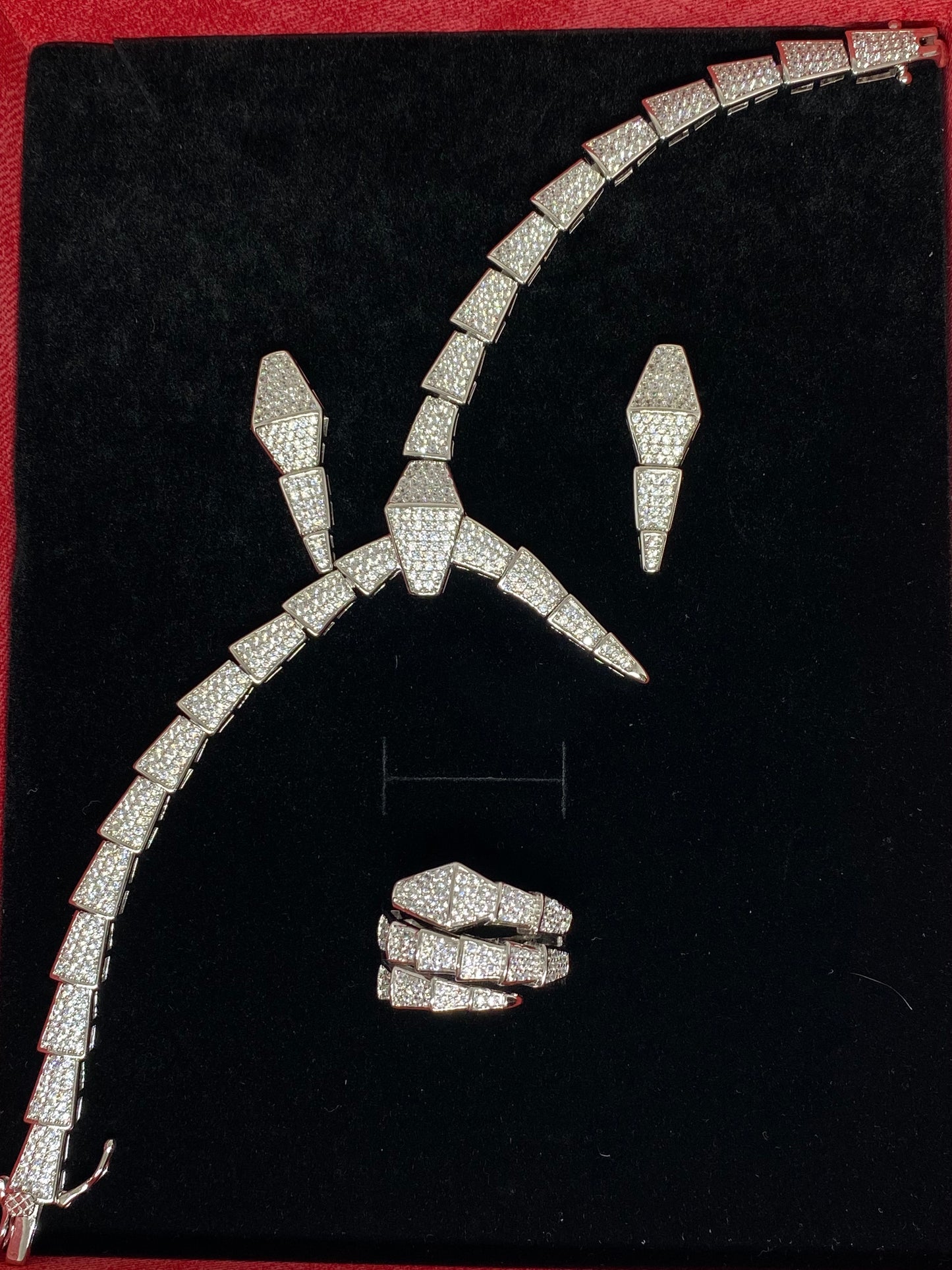 Sterling Silver Serpentine Set