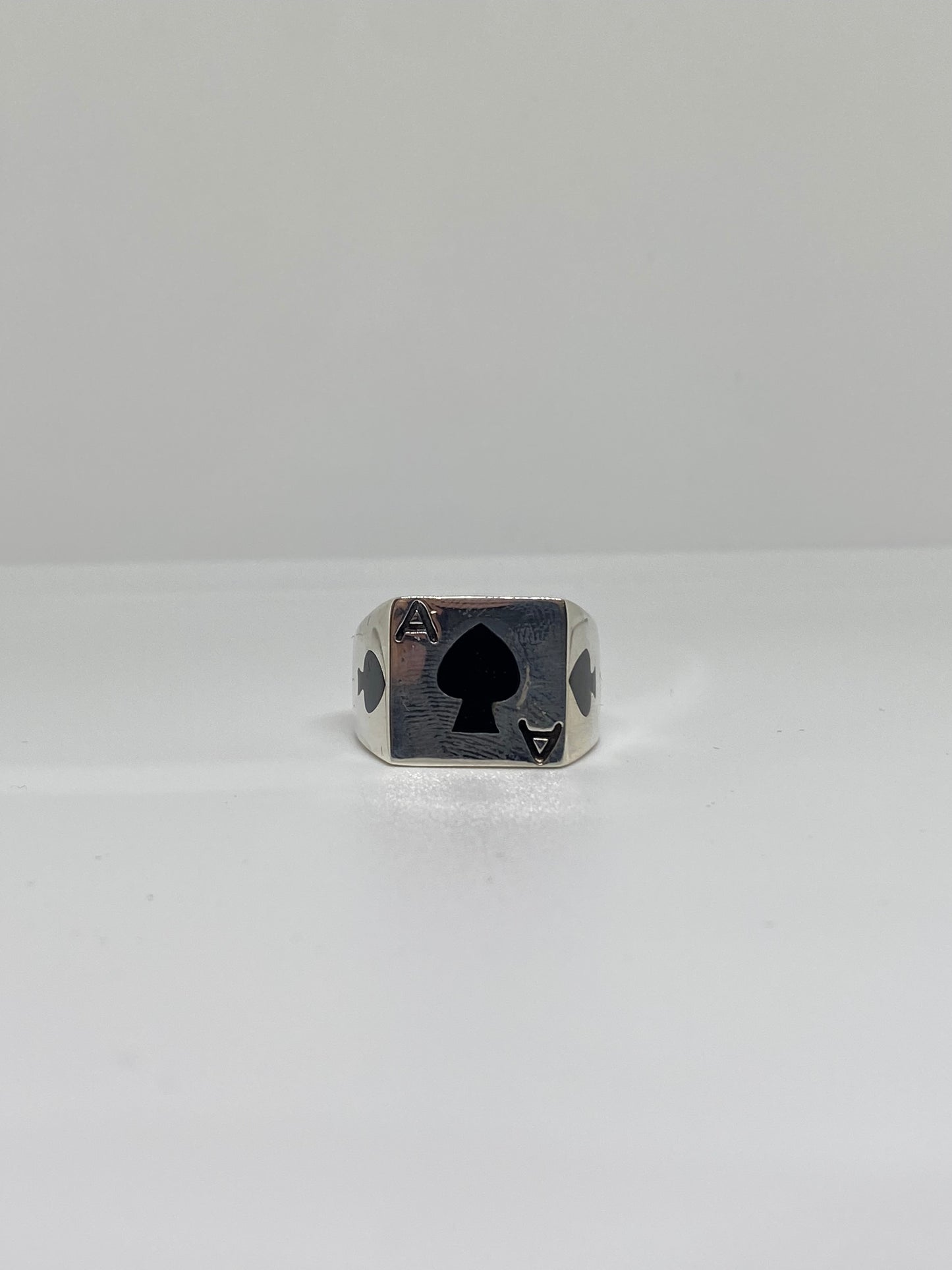 Sterling Silver Ace Ring