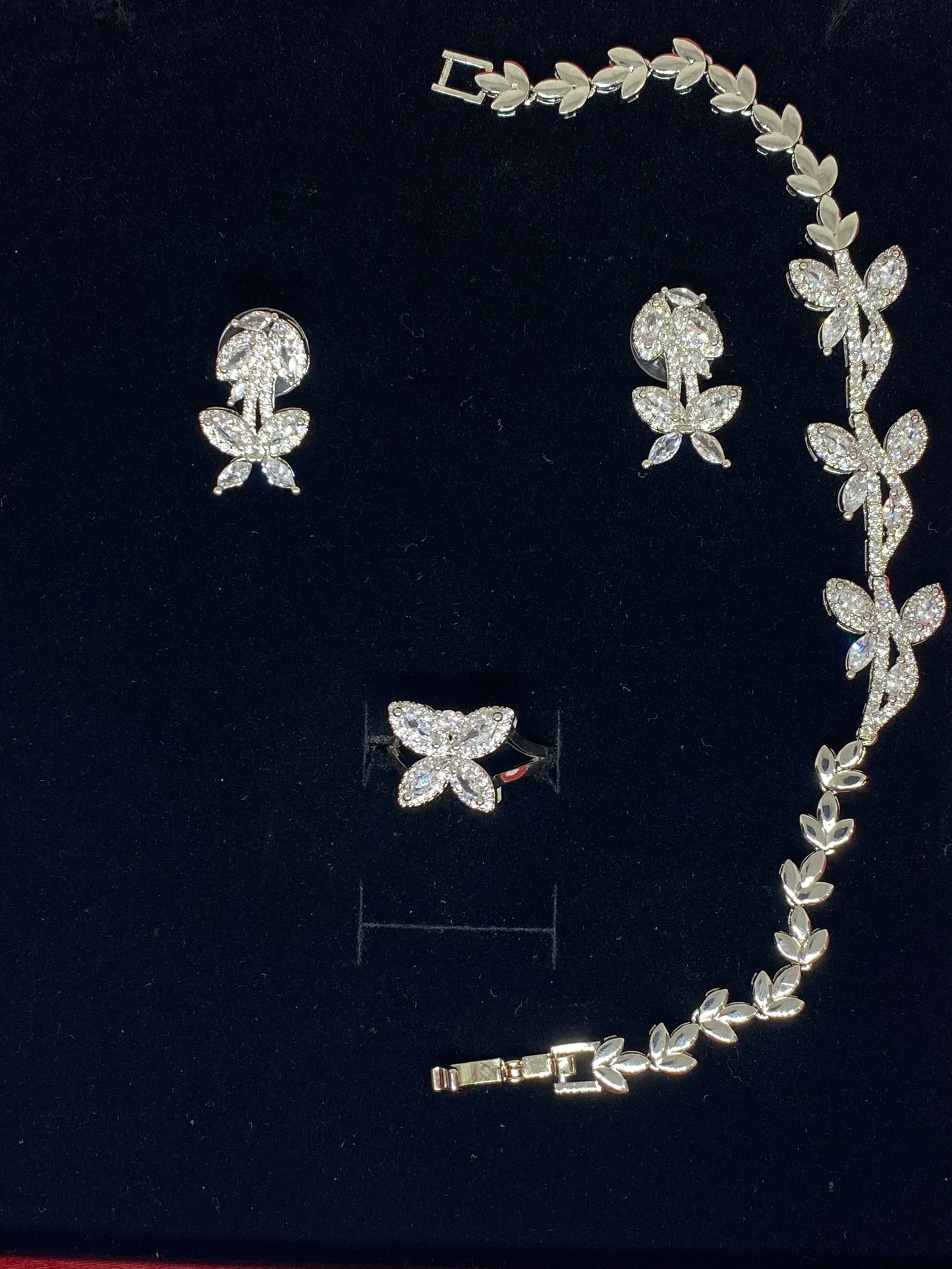 White Gold Plated Set