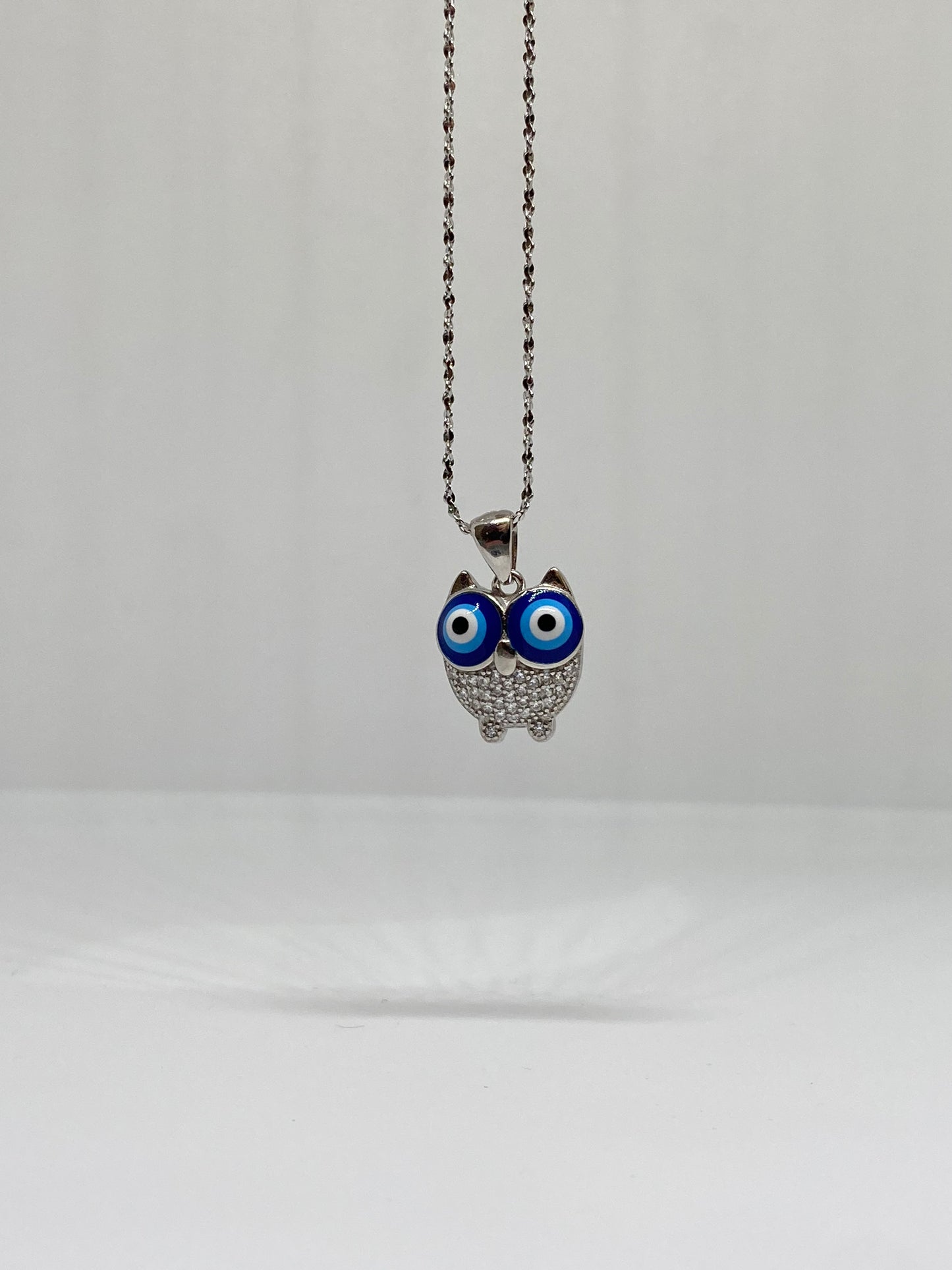 Sterling Silver Owl Pendant