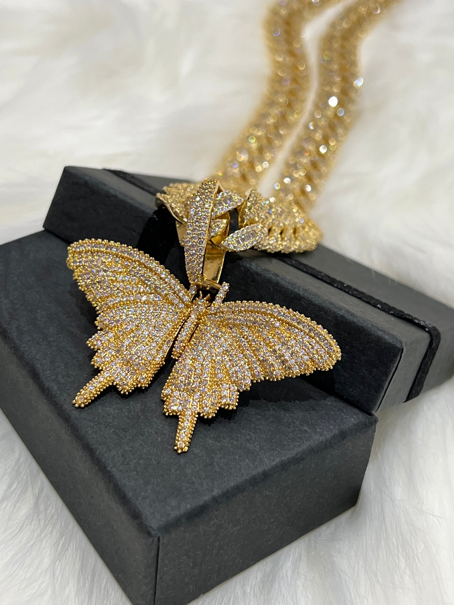 Gold Plated Butterfly Pendant