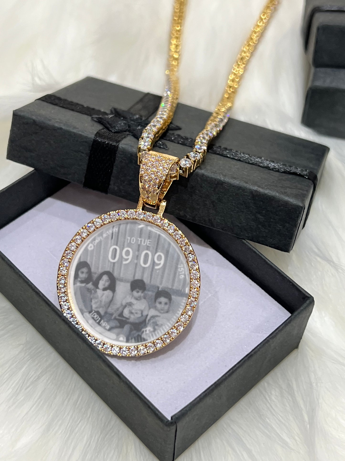 Gold Plated Photo Pendant