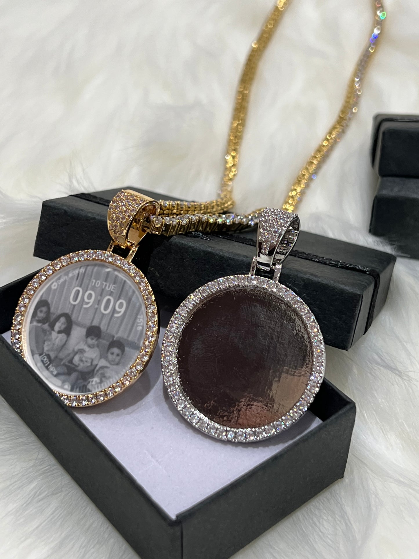 Gold Plated Photo Pendant