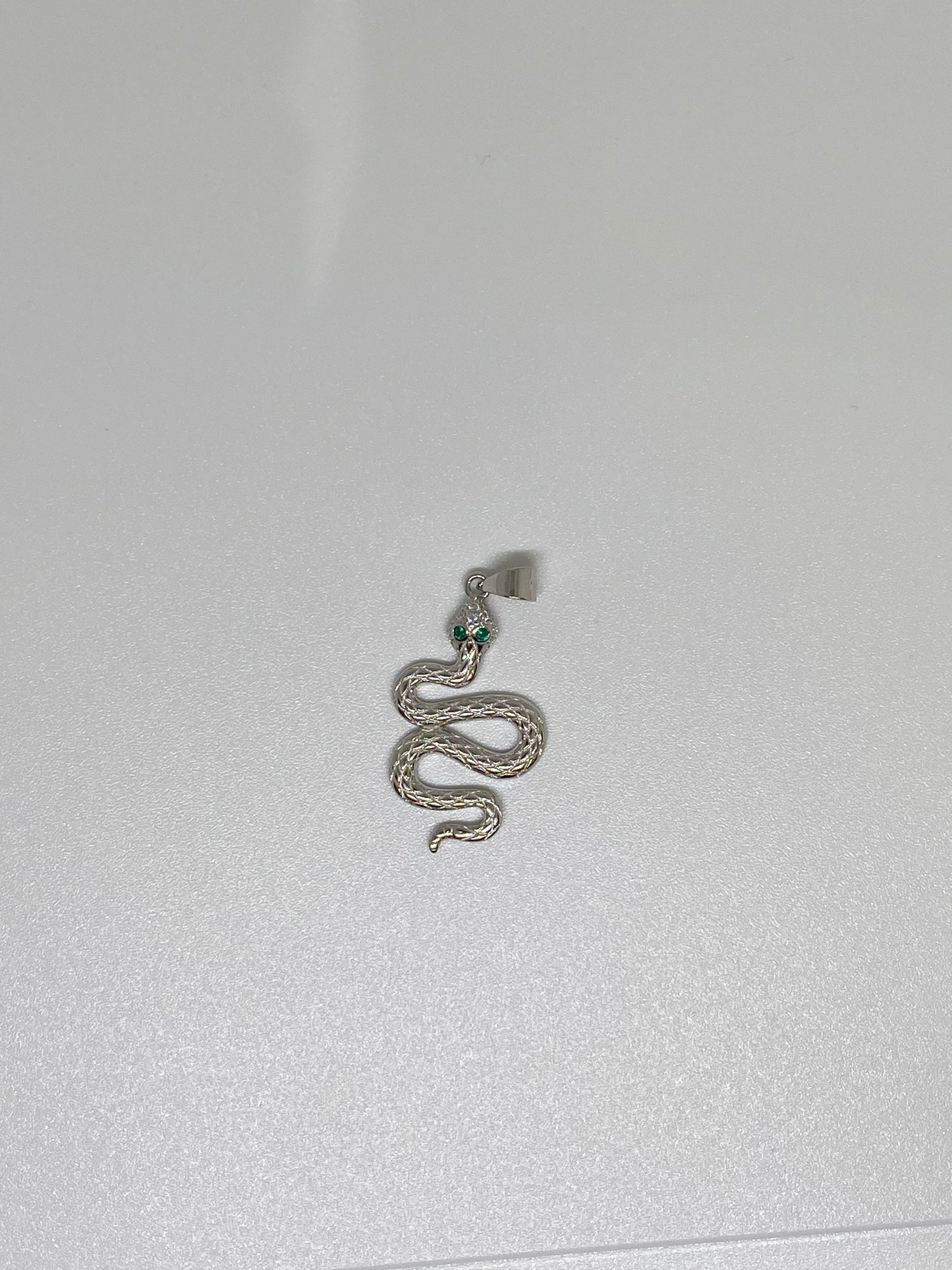 925 Sterling Silver Snake Pendant