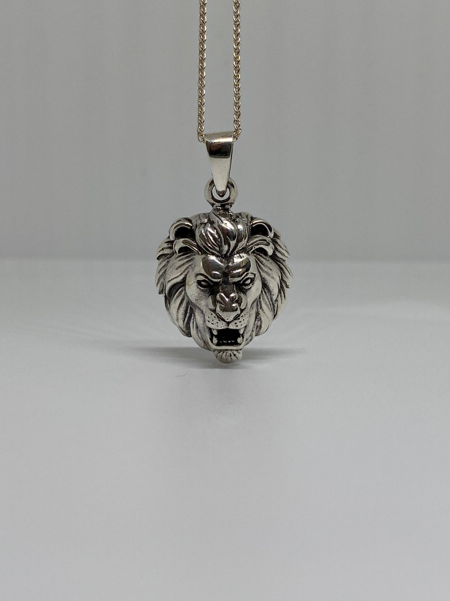 Real silver Lion pendant
