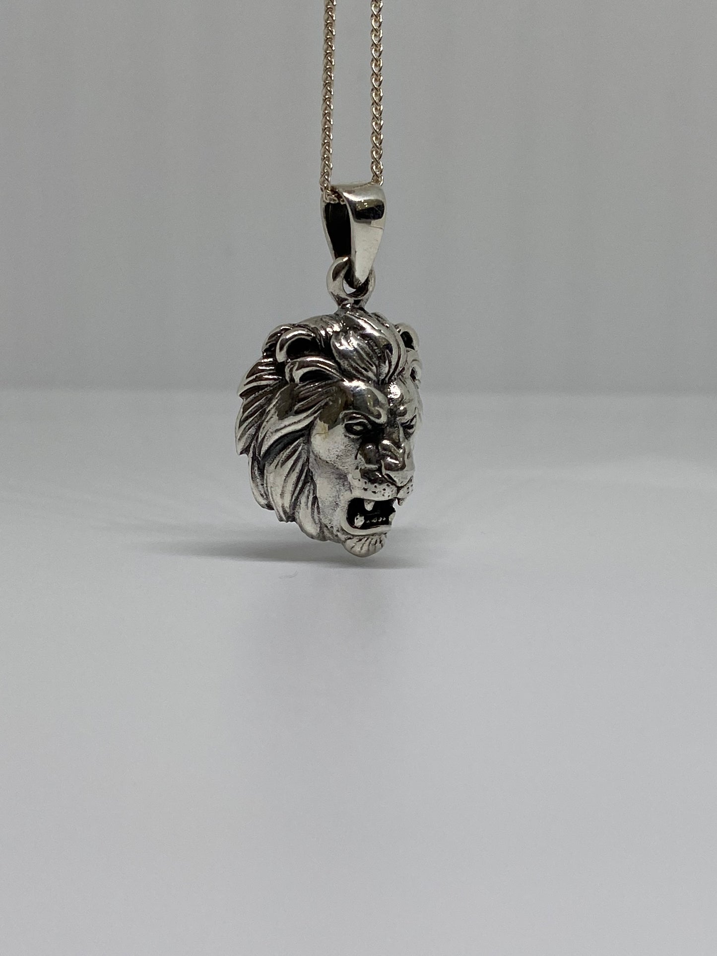 Real silver Lion pendant