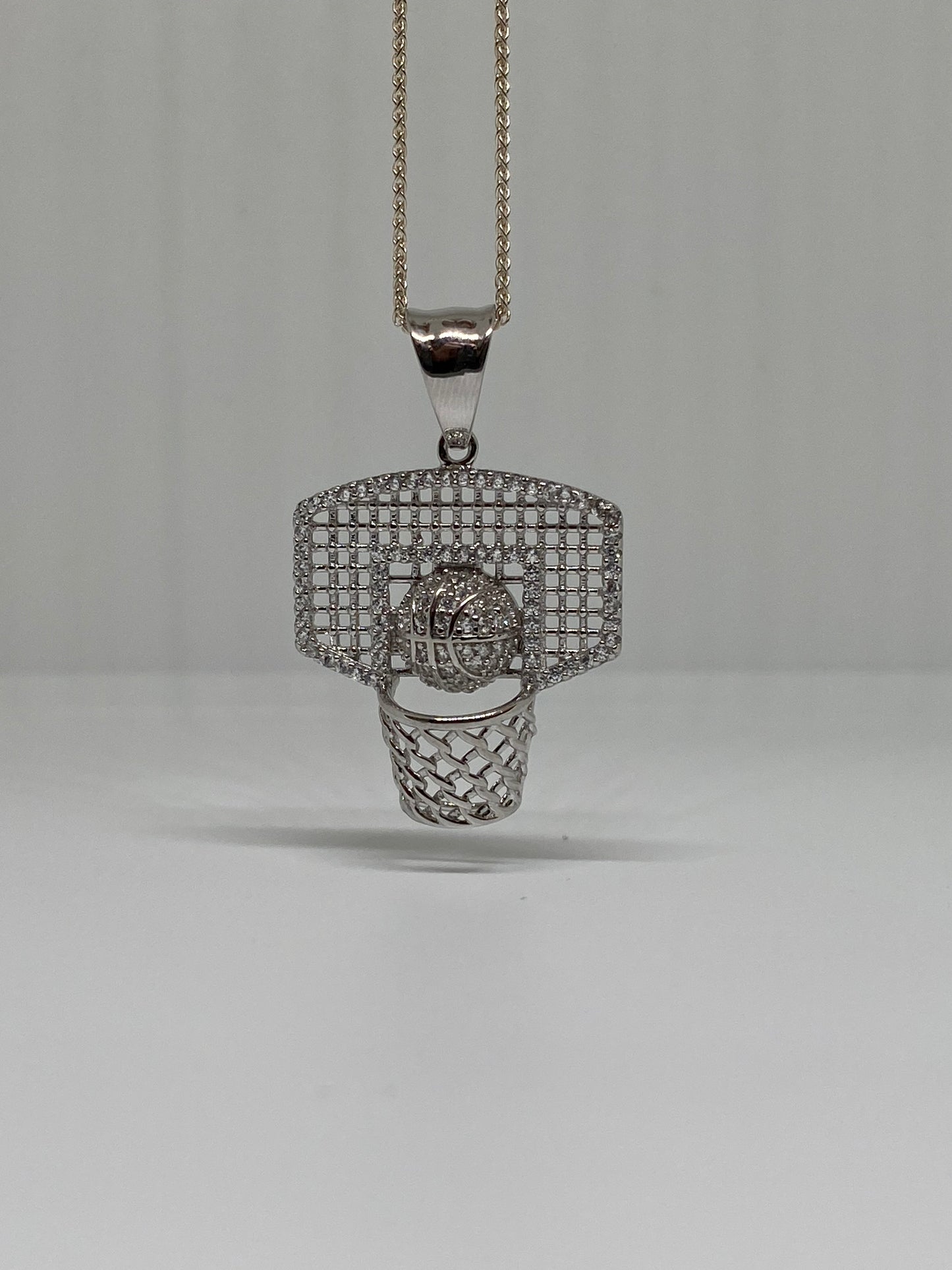 Sterling Silver Basketball Hoop