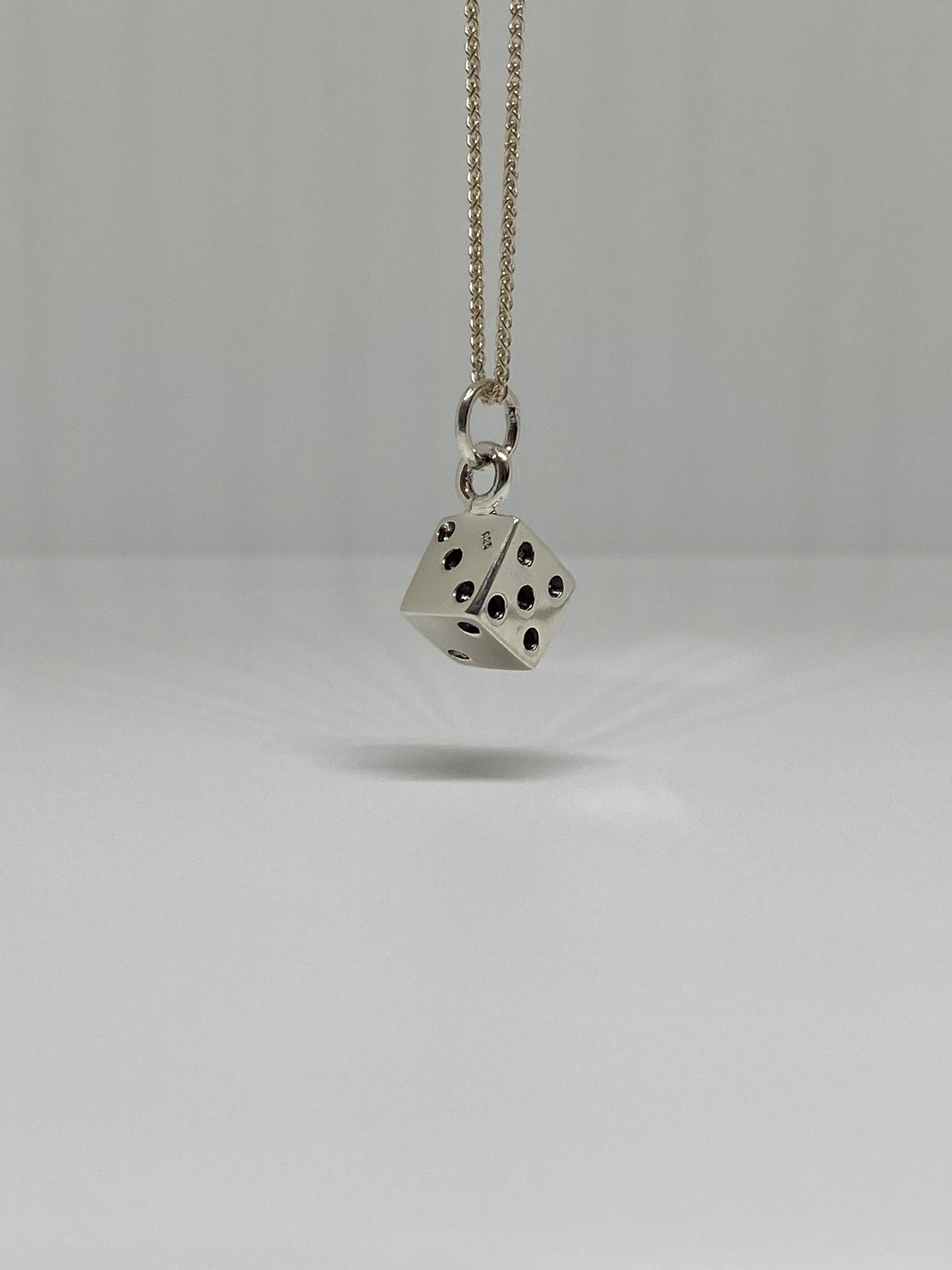 925 Sterling Silver dice Pendant