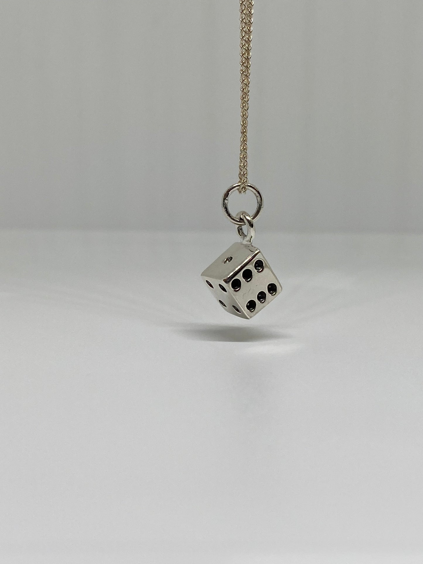 925 Sterling Silver dice Pendant