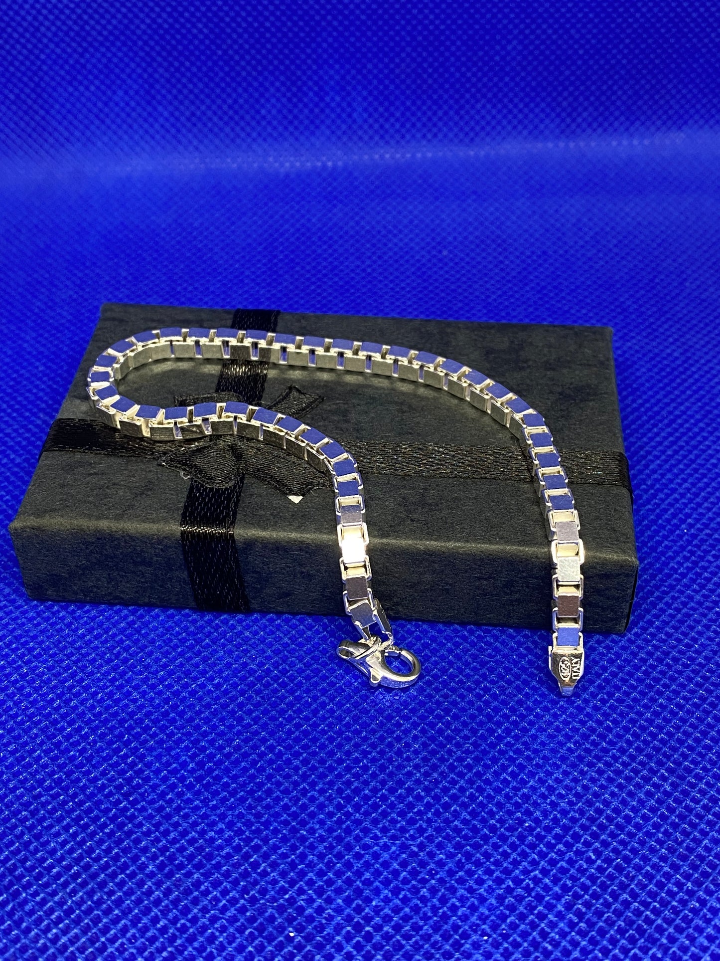 Sterling Silver Box Bracelet