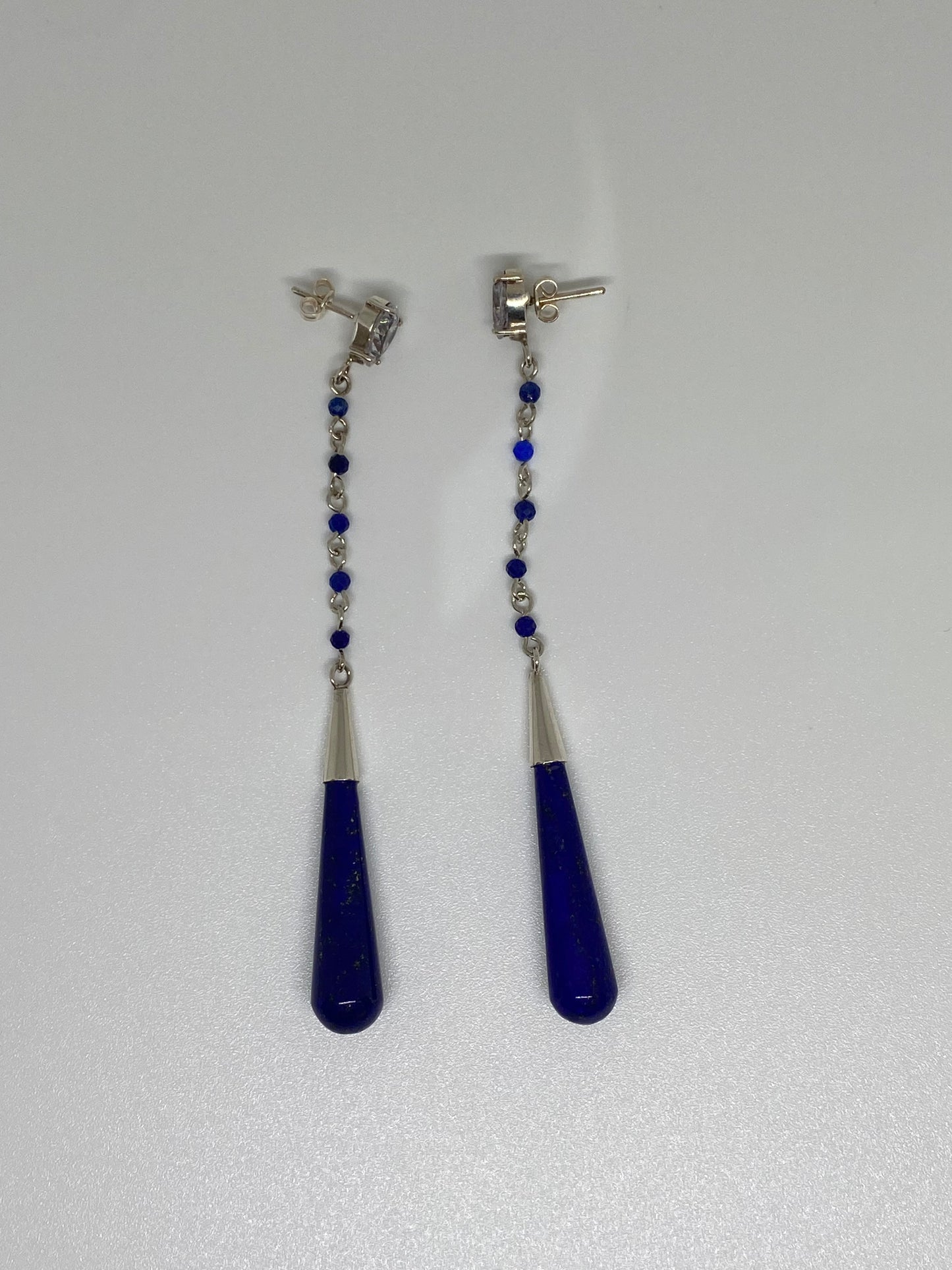 Sterling Silver Lapis Lazuli Earring