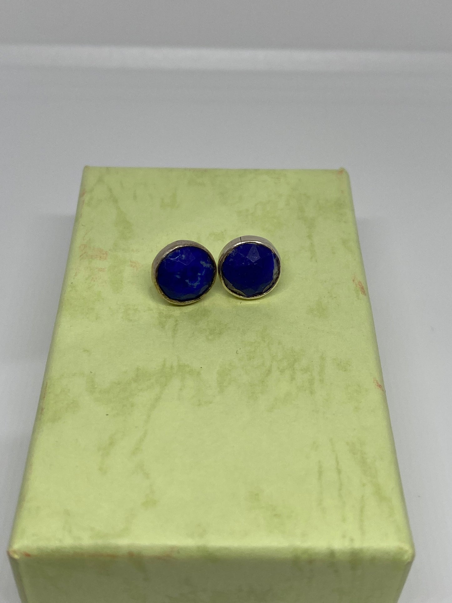 Sterling Silver Lapis Lazuli Stud