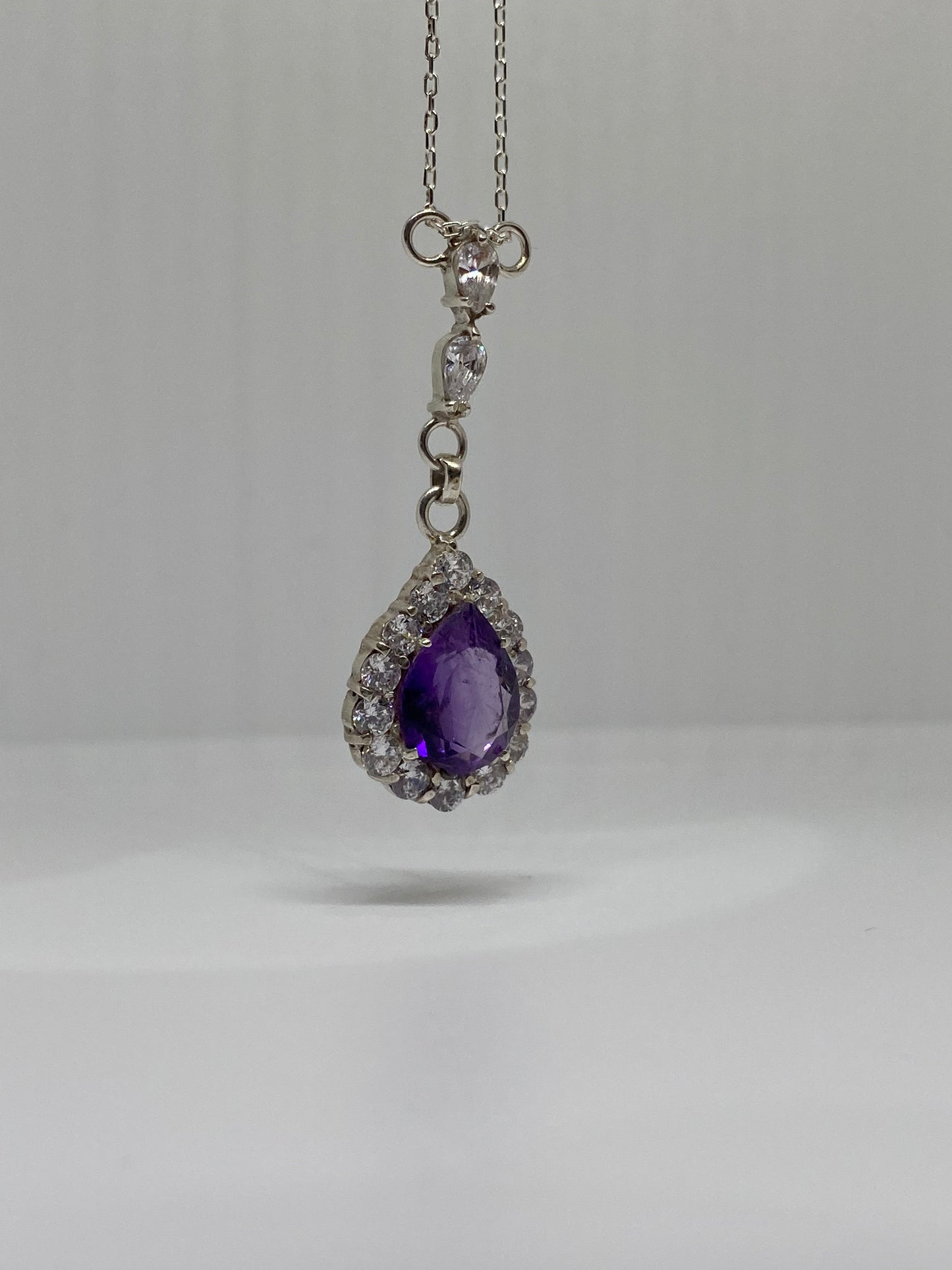 Sterling Silver Amethyst Pendant