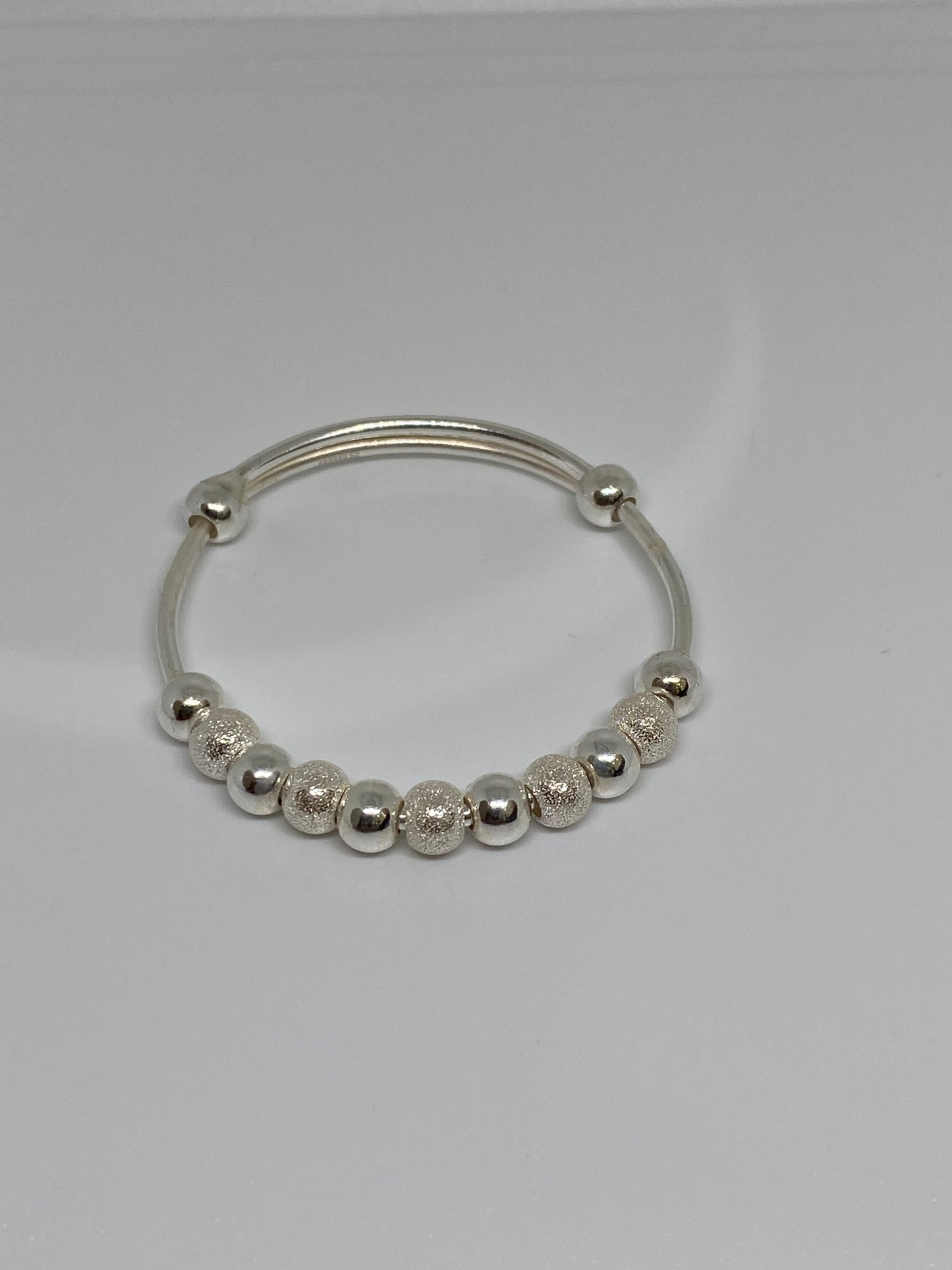 999 Sterling Silver Baby Bangle – Adjustable Newborn Bracelet