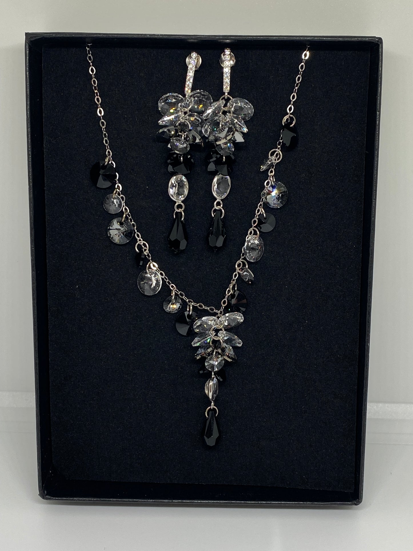 Sterling Silver Crystal Set