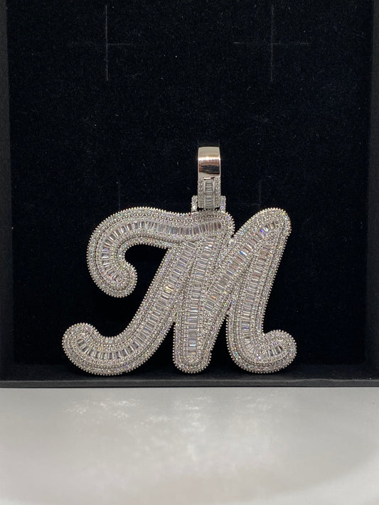 Gold Plated Letter M Pendant