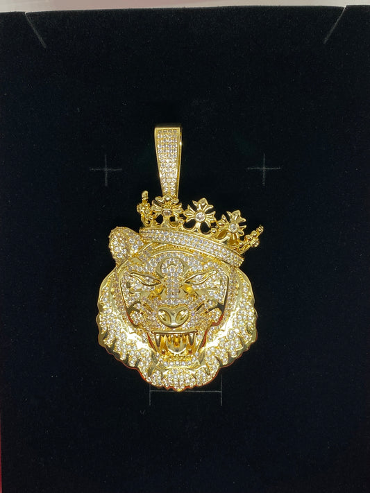 GoldPlated Lion Pendant