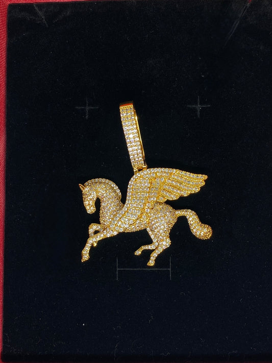 Gold Plated Horse Pendant