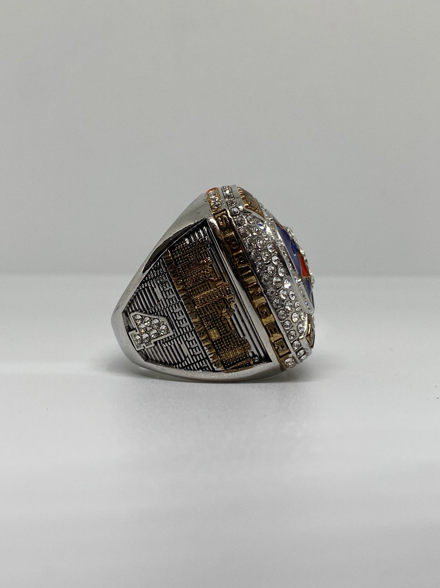 White Gold Plated Champions Ring