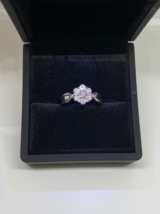 Sterling Silver Flower Rings