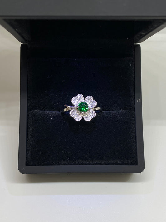 Sterling Silver Flower Ring