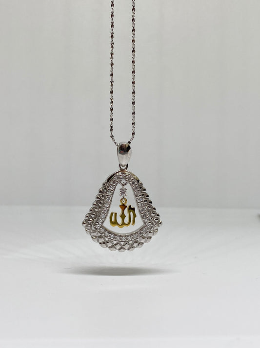 Sterling Silver Allah Pendant
