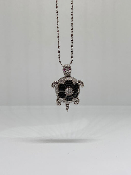 Sterling Silver Turtle Pendant