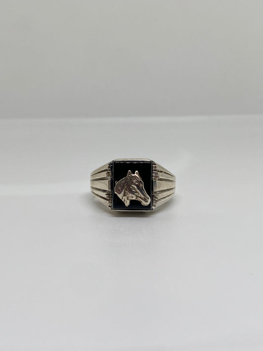 Sterling Silver Horse Ring