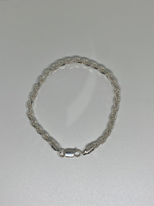 Sterling Silver Rope Bracelet