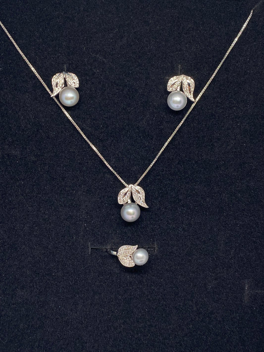 Sterling Silver Pearl Necklace
