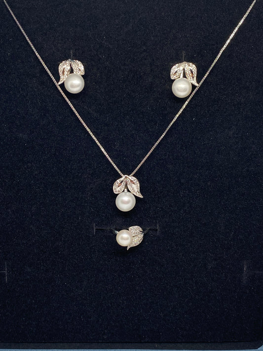 Sterling Silver Pearl Necklace