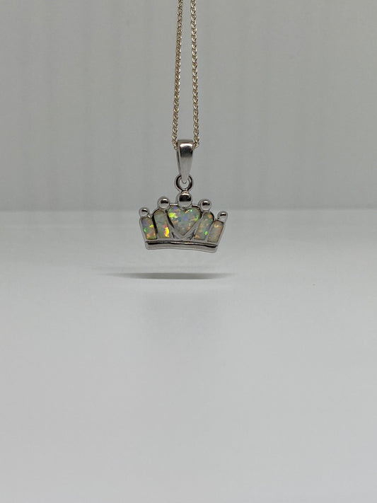 Sterling Silver Crown Pendant
