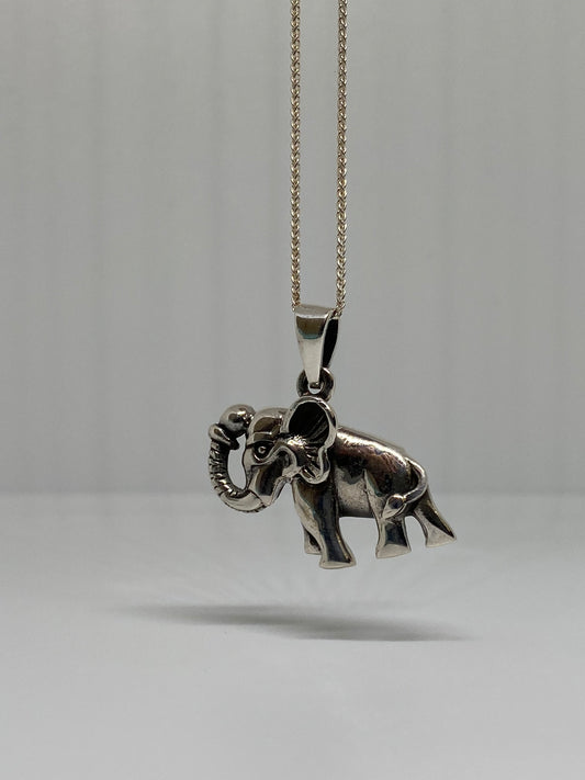 Sterling Silver Elephant Pendant
