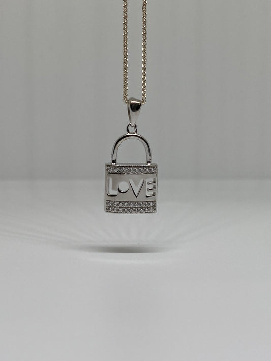 Sterling Silver Love Lock