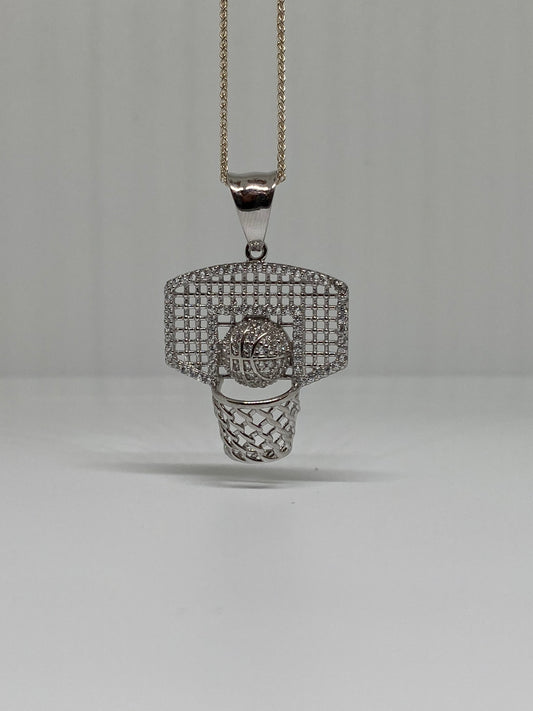 Sterling Silver Basketball Hoop
