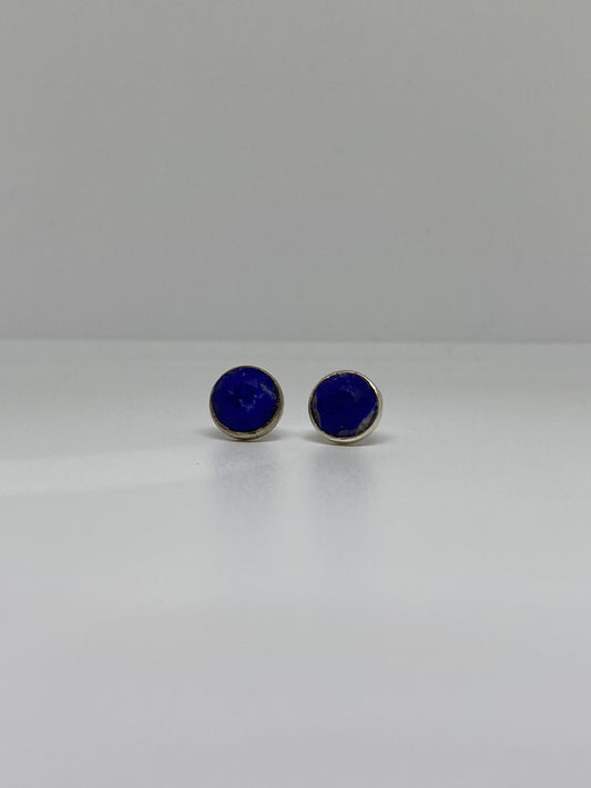 Sterling Silver Lapis Lazuli Stud