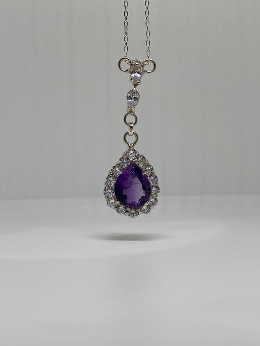 Sterling Silver Amethyst Pendant