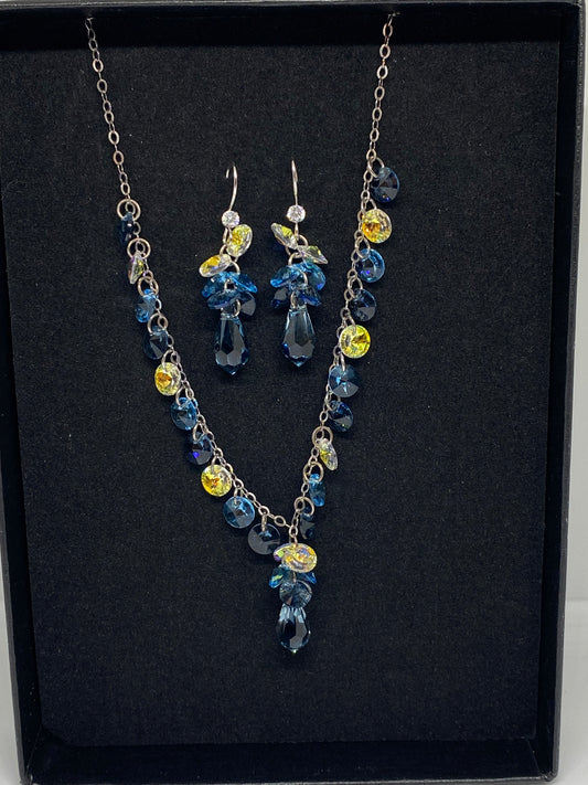 Sterling Silver Crystal Set