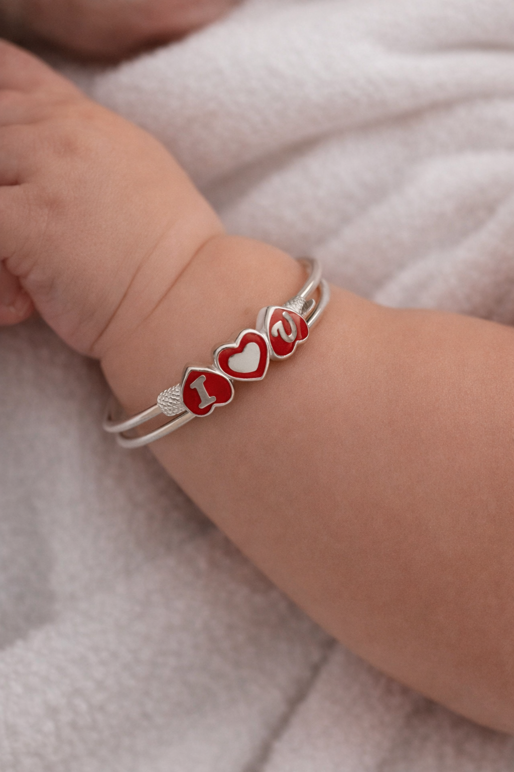 999 Sterling Silver Baby Bangle | Adjustable Baby Bracelet